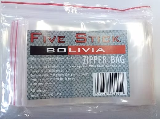 BOLSAS ZIPPER POLIETILENO 10 X 15cm (PAQUETE DE 50 BOLSAS)